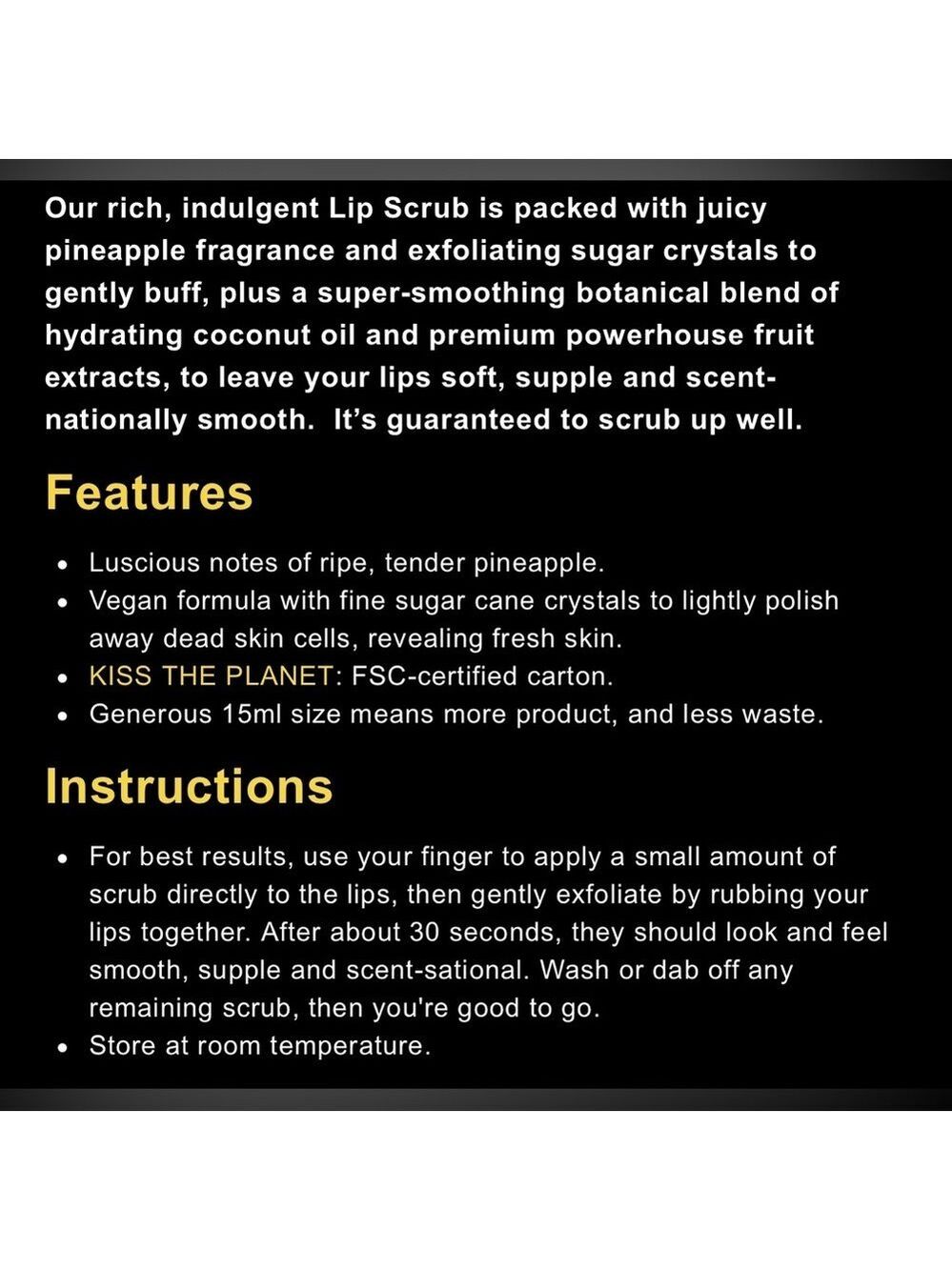 Bali Balm Pineapple Lip Scrub - Picture 2 of 3